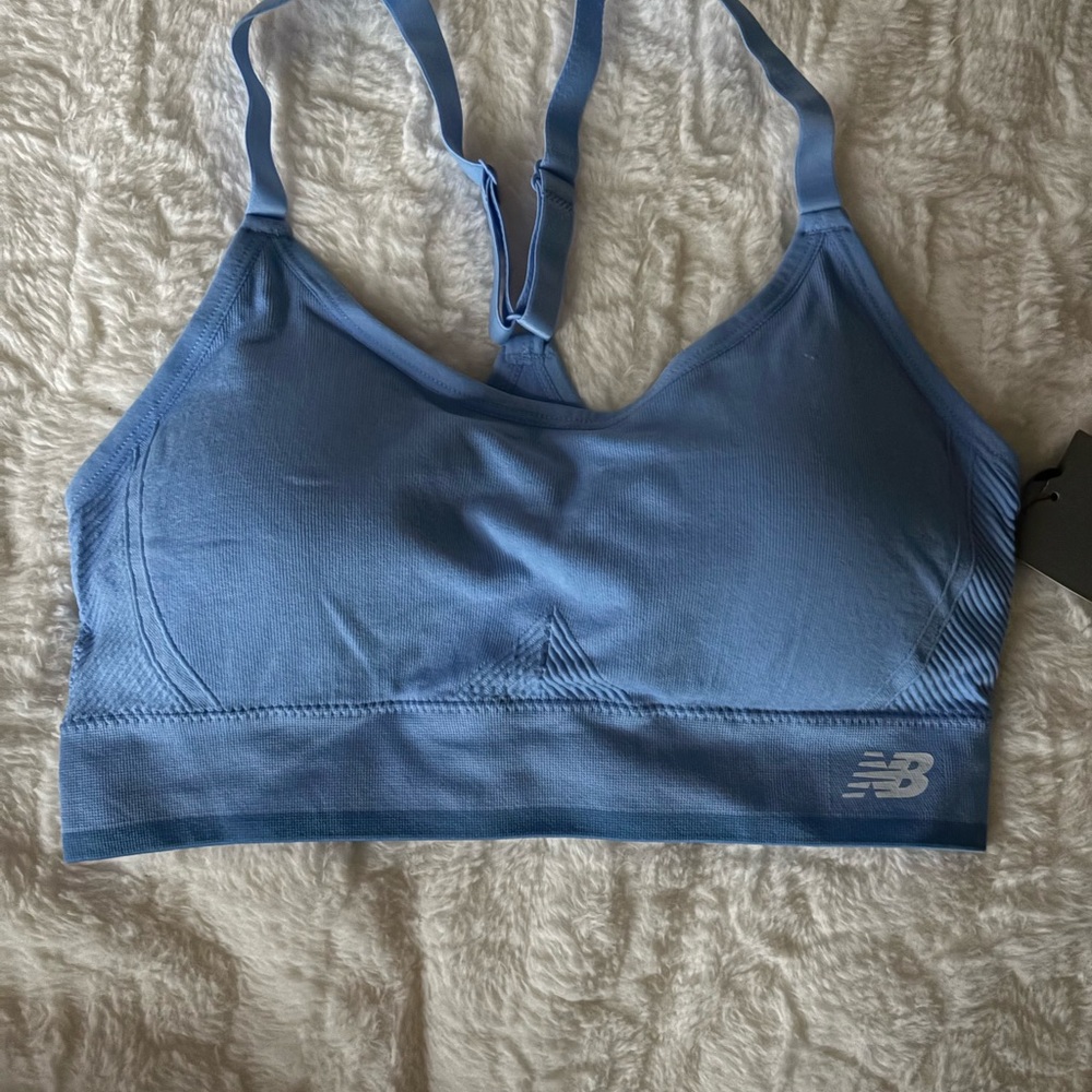 New Balance Women's Light Blue Sports Bra